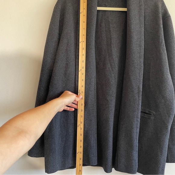 J. Crew Camille Sweater Blazer Shawl Collar Jacket XL merino wool open Sophie - Picture 8 of 12